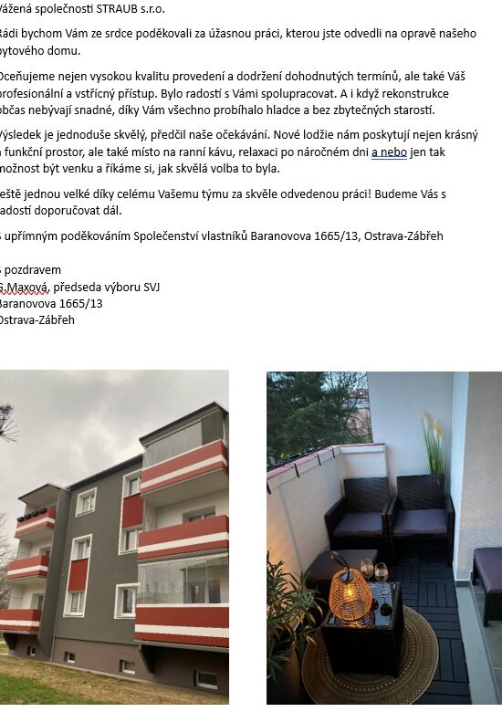 BD Baranovova 1665/13 Ostrava