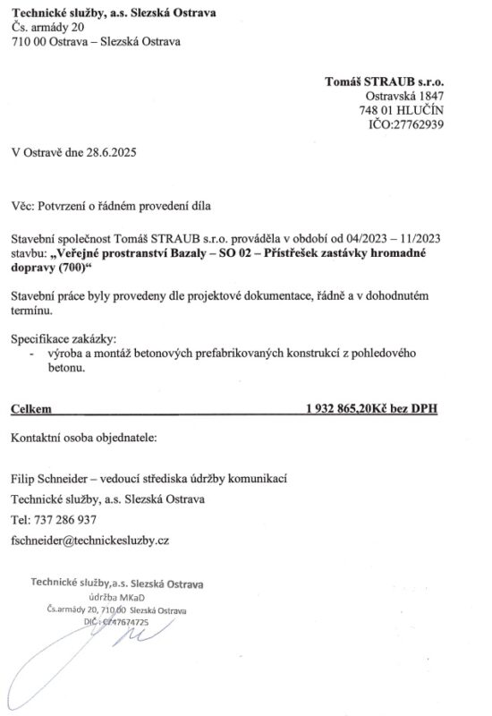 Technické služby, a.s. Slezská Ostrava